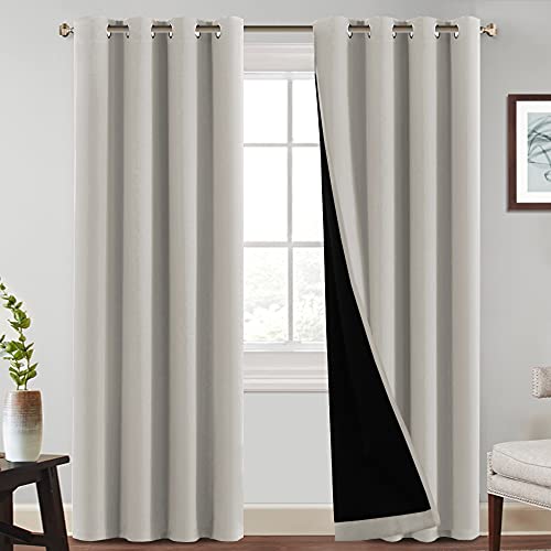 PrinceDeco Blackout Curtains Sand Stone