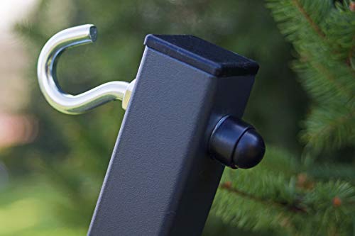 Potenza Verzinkter Gestell Outdoor Hängematte Panama mit Gestell für 2 Personen Baumwolle Stabhängematte XXL 210x140… – Bild 6