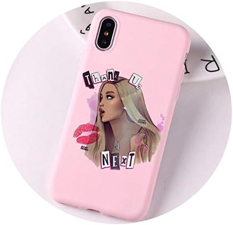 Thanks U The Next Ariana Grande Candy-Colored Mobile Phone case for iphoneX 7 8 XS XR XSMAX Luxury Pink Yellow red Purple White Shell,104401,for iPhone 6 6s
