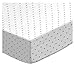 SheetWorld Fitted 100% Cotton Jersey Play Yard Sheet Fits BabyBjorn Travel Crib Light 24 x 42, Grey Pindot, Made in USA