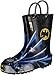 Western Chief Kids Waterproof D.C. Comics Character Rain Boots with Easy on Handles, Batman, 12 M US Little Kid