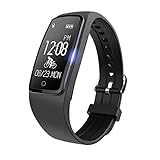 JUSTCOOL Fitness Tracker Heart Rate Monitor Wearable Smart Pedometer Bracelet Bluetooth