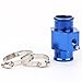 ATVATP 32MM Blue Water Temp Temperature Joint Pipe Sensor Gauge Radiator Hose Adapter