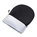 4 Pieces Double Sided Soft Microfiber Self Tanning Mitt Applicator Mini Finger Face Gloves for Self Tanner (Black)