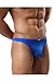 Louis Rouse Men's Solid Color Ice Silk Briefs Thong Navy Blue L