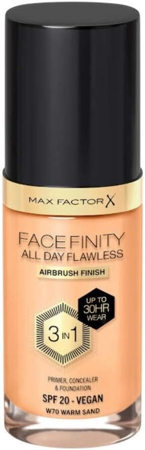 Max Factor Facefinity 3-in-1 Foundation SPF20 70 Warm Sand 30ml