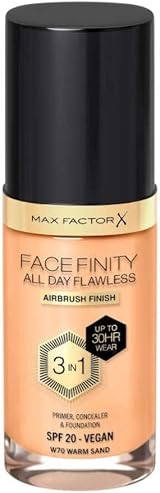 Max Factor Facefinity 3-in-1 Foundation SPF20 70 Warm Sand 30ml