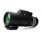 10X42 HD Clear Dual Focus Monocular Telescope, Compact BAK4 Multi-coated Zoom Optical Lens Monocular Scope With Tripod Support, Low Night Vision Ideal for Hunting Camping Hiking, Sporting Events