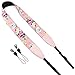 Wolven Pattern Cotton Camera Neck Shoulder Strap Belt Compatible with DSLR/SLR/Men/Women etc (Pink Flower)