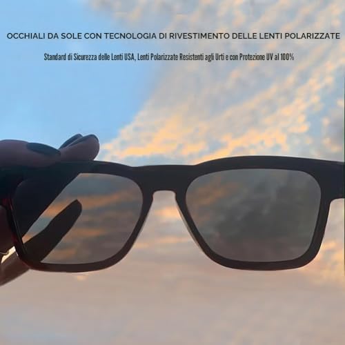 Audio Sunglasses,Voice Control and Open Ear Style Listen Music and Calls with Volumn UP and Down, Bluetooth 5.2 Smart Glasses and IP44 Waterproof Feature for Outdoor Sports