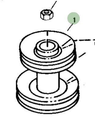 John Deere Original Equipment Pulley #M91361