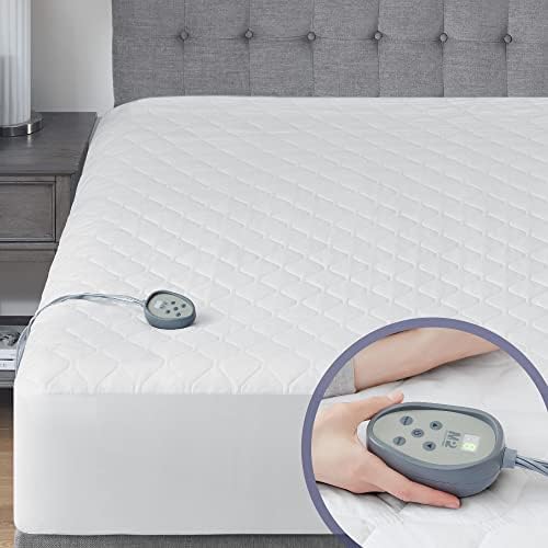 MP2 Plush Heated Mattress Pad Full Size Machine Washable Electric Bed