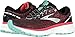 Brooks Womens Ghost 11 Running Shoe - Black/Pink/Aqua - D - 8.0