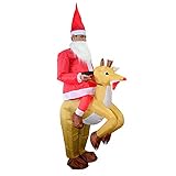 Livoty Uniforms Cosplay Santa Clothing Inflatable