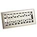 Accord AMFRBNM410 Floor Register with Marquis Design, 4-Inch x 10-Inch (Duct Opening Measurements), Satin Nickel