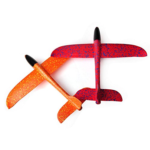 Little Story Airplane Clearance , Foam Throwing Glider Airplane Inertia Aircraft Toy Hand Launch Airplane Model (Pink)