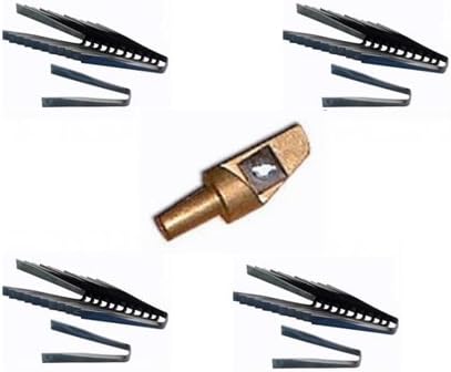 #6 Tire Groover Head and (4) #6 12-Blade Sets Combo Ideal Grooving Iron for Circle Track, Off-road, Trucks, Motorcycles, Late Model, Modified, Street Stock, Sprint Cars