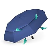 Procella Windproof Travel Umbrella - Small Collapsible and Lightweight - Large Cover when Open - Best for Kids Mens Womens