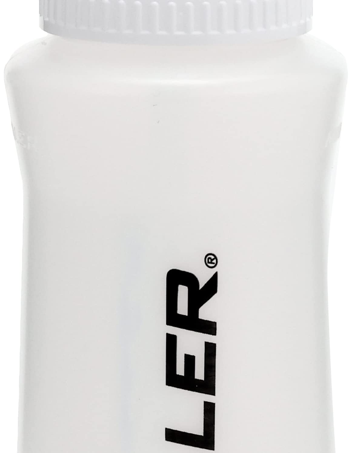 Mueller Quart Bottle With Straw, Natural Color With Black Letters