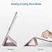 JETech Case for iPad Pro 12.9-Inch (2020/2018 Model, 4th/3rd Generation) with Pencil Holder, Support 2nd Pencil Charging, Slim Tablet Cover with Soft TPU Back, Auto Wake/Sleep (Rose Gold)