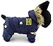 SELMAI Waterproof Fleece Lined Dog Winter Coat Snow Suit Airman Hooded Jumpsuit Snowsuits for Small Dog Puppy Chihuahua Blue M