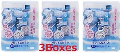 Kanebo Japan suisai Beauty Clear Enzyme Cleansing Powder (32 cubes) ?3boxes by Suisai