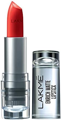 Lakme Enrich Matte Lipstick, Shade RM14, 4.7g