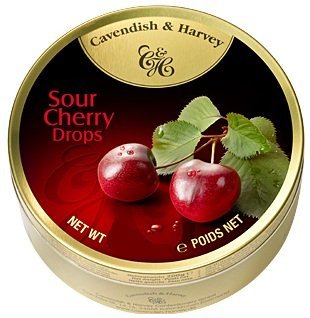 5.3oz tin-cavendish & harvey sour cherry drops (pac…