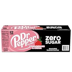Dr Pepper Zero Strawberries and Cream Soda, 12 fl