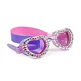Bling2o Goggles Kids Swim Goggles - “Zebra Dazzler” Kids Swimming Goggles with Anti Fog UV Protection and Custom Kid Goggles Hard Case
