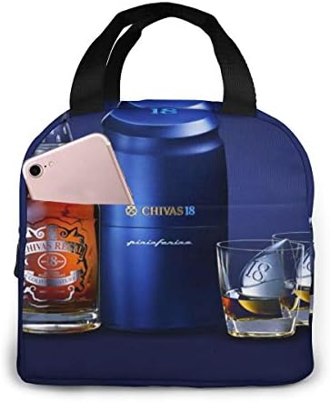 High-end Chivas 18 Alcohol Whiskey Portable Handheld Insulated Ice And Thermal Lunch Bag