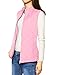 Allegra K Women's Puffer Vest Stand Collar Lightweight Gilet Quilted Zip Vest Medium Pink