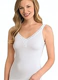 Jockey Women's T-Shirts No Panty Line Promise Tactel Lace Tank, black, S