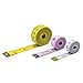 ZomBo Soft Tape Measure Double Scale for Body 3 Pack for Sewing, Body, Tailor 60/120 inch Craft Vinyl Ruler,has Inch Scale on Reverse Side (Yellow Pink White)