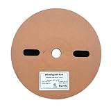 WindyNation 100 Feet (31 Meters) 3/16 inch, 3/16" I.D. Polyolefin 2:1 Black Heat Shrink Tubing