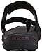 Skechers Women's Reggae Brush Strokes Flip Flop, Black/Purple, 8 M US