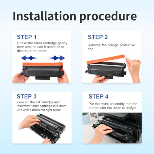 myCartridge TN2510 XL TN2510XL Toner Compatible with Brother MFC-L2835DW HL-L2400DWE DCP-L2660DW DCP-L2665DW HL-L2445DW DCP-L2620DW DCP-L2627DW for TN2510 TN 2510XL 2 x Black