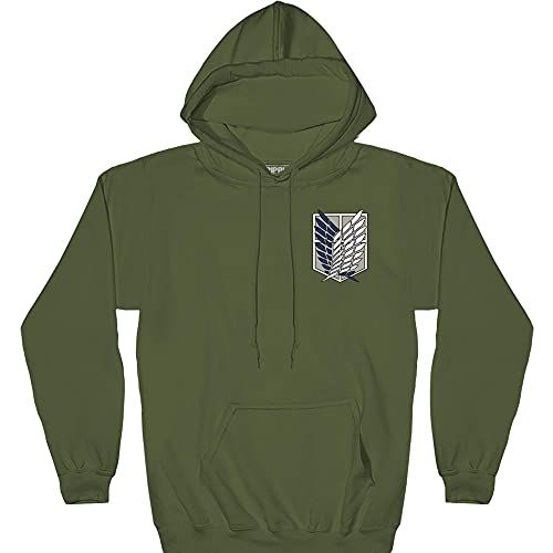 Ripple Junction Attack on Titan Survey Corps Adult Pullover Hoodie