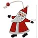 Bstaofy 8PCS 4-Inch Wooden Christmas Santa and Elf Tree Hanging Ornaments Xmas Holiday Party Decoration Gifts