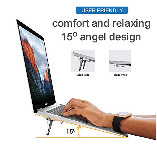 Adjustable Laptop and Keyboard Stand2PCS Ergonomic Laptop Mount