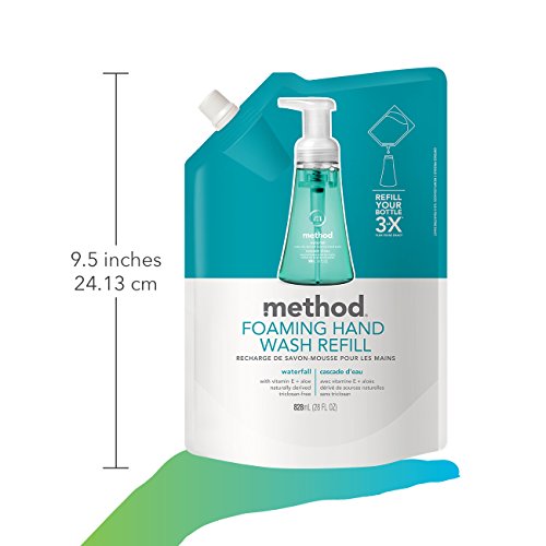 image for Method Foaming Hand Soap, Refill, Waterfall, 28 Fl. Oz (Pack of 1)