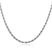 KissYan 2MM-5MM Twist Rope Chain Stainless Steel Necklace For Men Women, 16-36 Inches