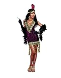 Dreamgirl Women's Sophisticated Lady 1920s Flapper Party Costume, Burgundy, Small