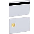 smartelf 5 Pack J2A040 Java JCOP Chip Cards, Smart Card with 2 Track 8.4mm Black HICO Magnetic Stripe