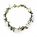 Dreamlily Women's Flower Festival Wedding Hair Wreath BOHO Floral Headband BC09(White)