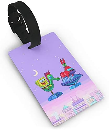 スポンジボブ 荷物タグ 紛失防止 スーツケースタグ ネームタグ 旅行 店舗 おしゃれ 出張 かわいい Pvc