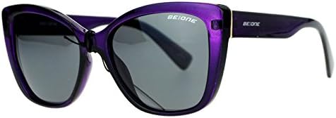 Womens Antiglare Polarized Lens Luxury Fashion Butterfly Cateye Tip Sunglasses Purple Black