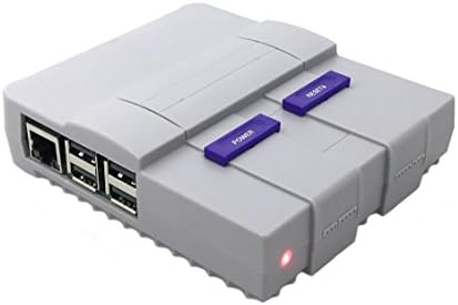 Super Tinytendo Case for Raspberry Pi 3, 2, Model B + Red LED Light