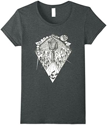Womens UFO Bacteriophage T4 DNA T Shirt Science Virus Believe Alien Small Dark Heather