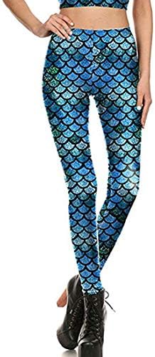 Women's Fashion Digital Print Fadeless Colorful Stretch Leggings Ankle Length Tight Pants